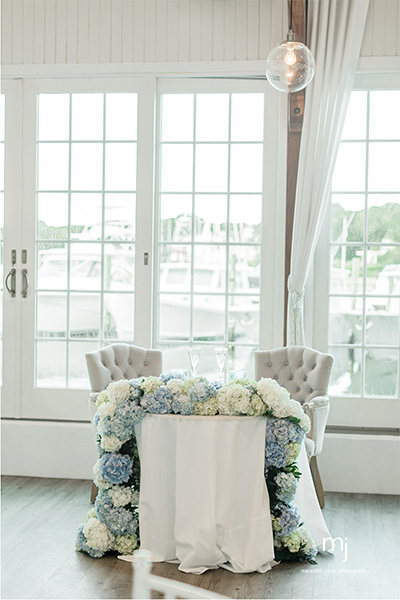 Interior sweetheart table